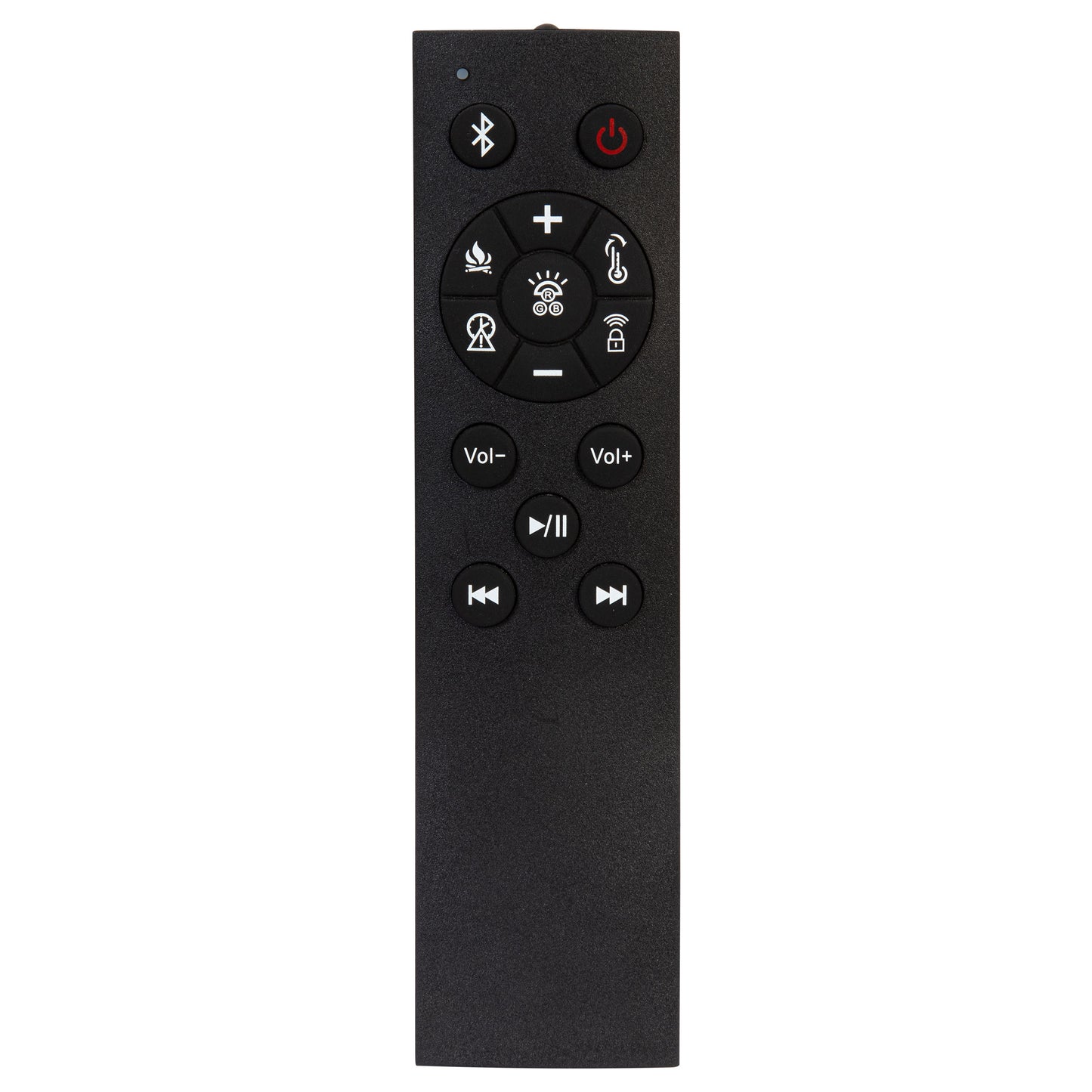 Cama Senna tapizada California King con audio y visualizador de llamas, color marrón