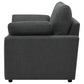 Sillón reclinable eléctrico tapizado Collins gris oscuro