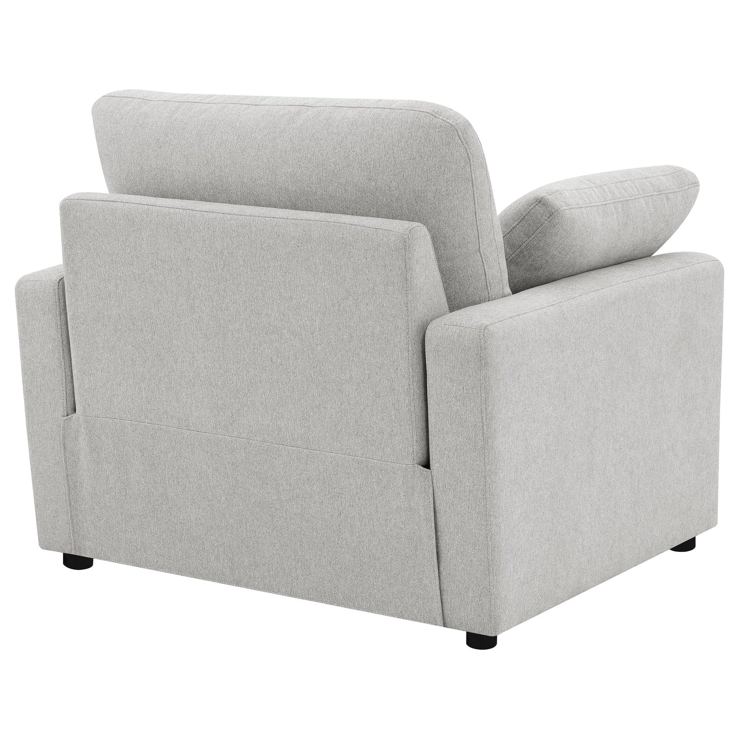 Sillón reclinable eléctrico tapizado Collins gris