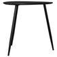 Juego de mesa de centro y auxiliar triangular Odessa de 2 piezas, color negro