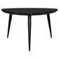 Juego de mesa de centro y auxiliar triangular Odessa de 2 piezas, color negro