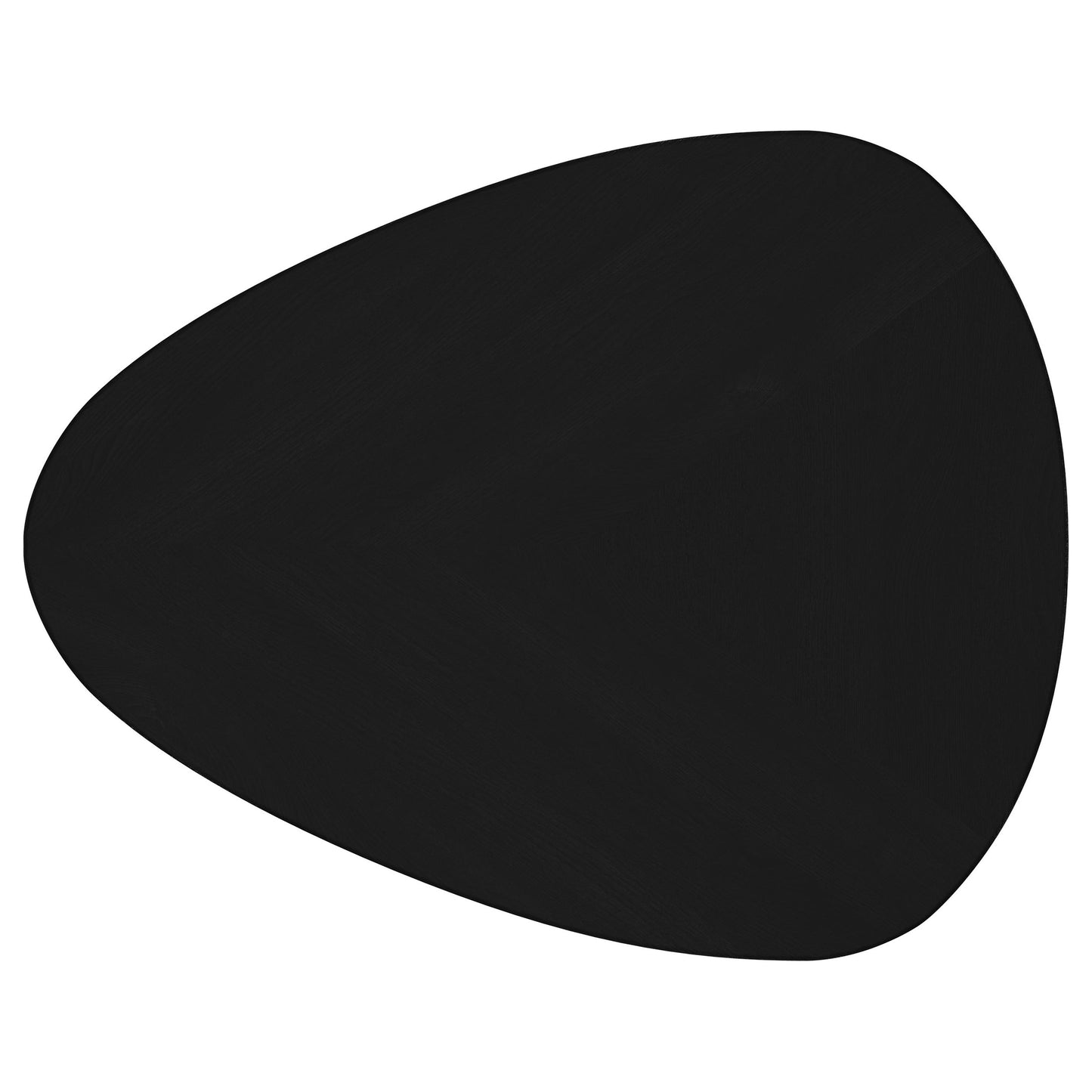 Juego de mesa de centro y auxiliar triangular Odessa de 2 piezas, color negro