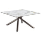 Juego de mesa de centro y auxiliar cuadrada Carvell de 2 piezas Mirage White