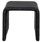 Juego de mesa auxiliar y de centro de ratán de 2 piezas Cahya, color negro