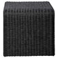 Juego de mesa auxiliar y de centro de ratán de 2 piezas Cahya, color negro