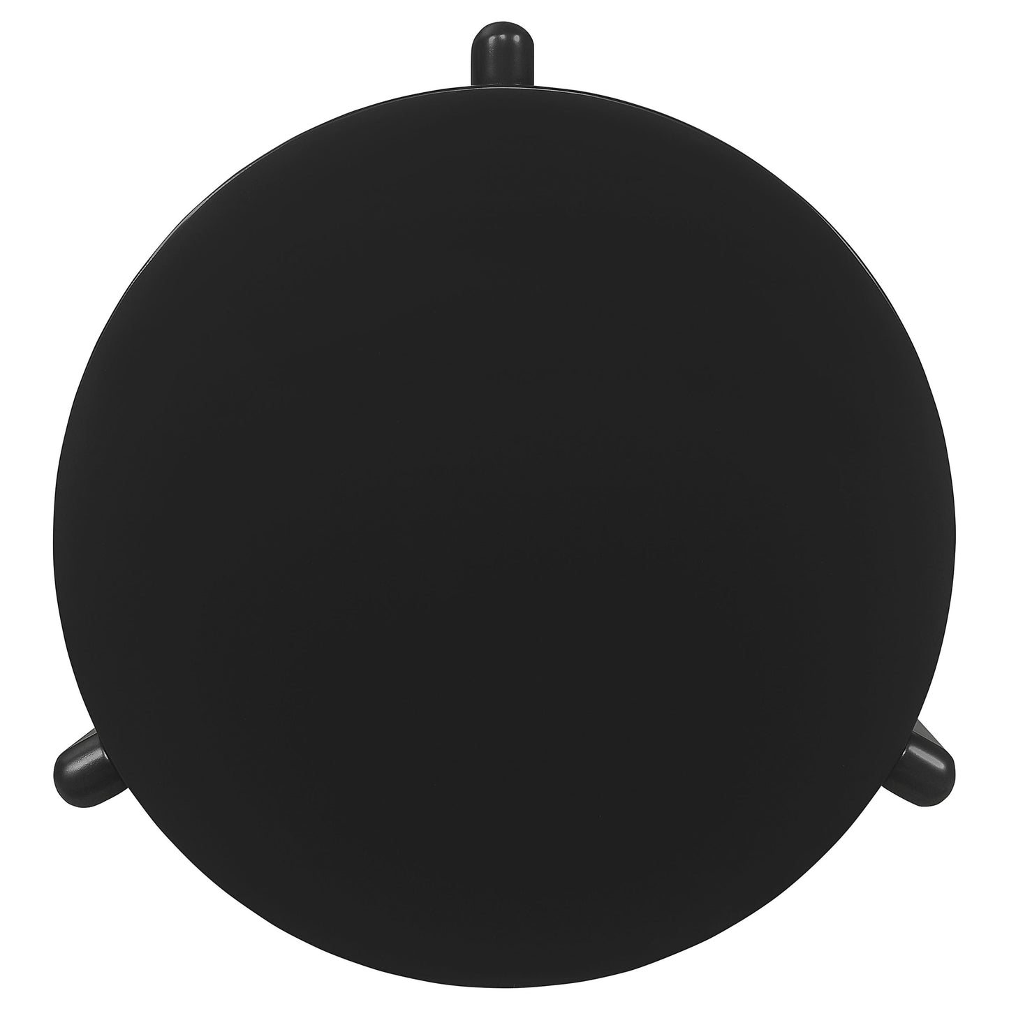 Juego de mesa de centro y auxiliar de madera maciza Cordova de 3 piezas, color negro