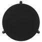 Juego de mesa de centro y auxiliar de madera maciza Cordova de 3 piezas, color negro