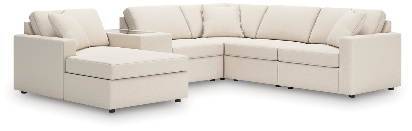 Seccional Modmax de 6 piezas con chaise longue