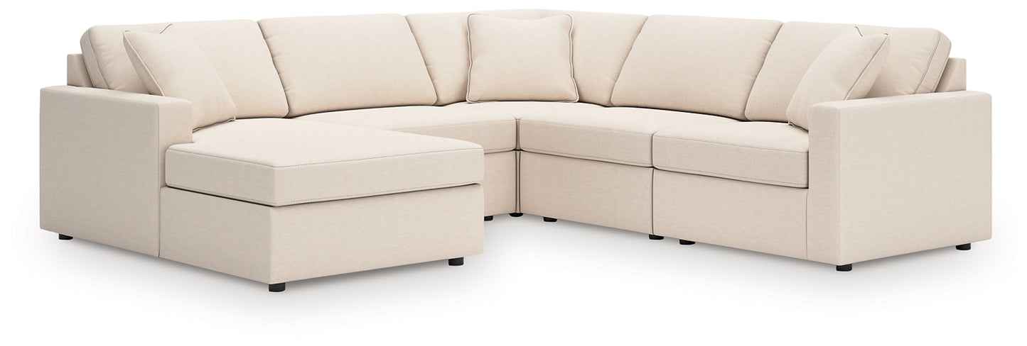 Seccional Modmax de 5 piezas con chaise longue