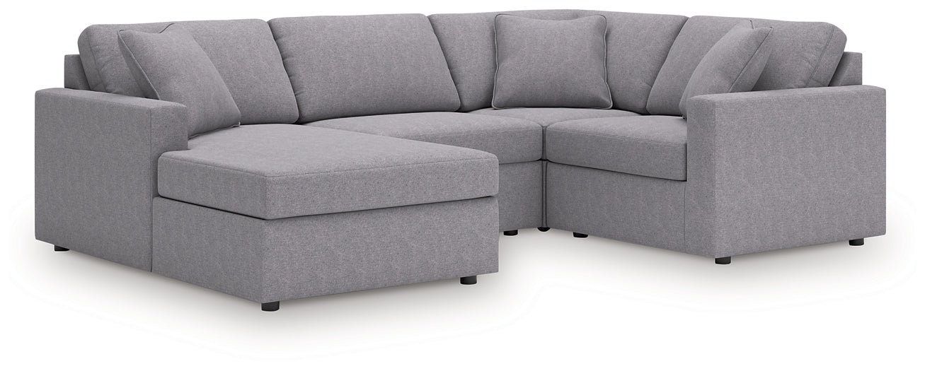 Seccional Modmax de 4 piezas con chaise longue