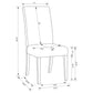 Silla de comedor tapizada Herran beige (juego de 2)