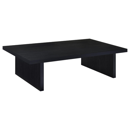 Mesa de centro rectangular laminada Max, color negro