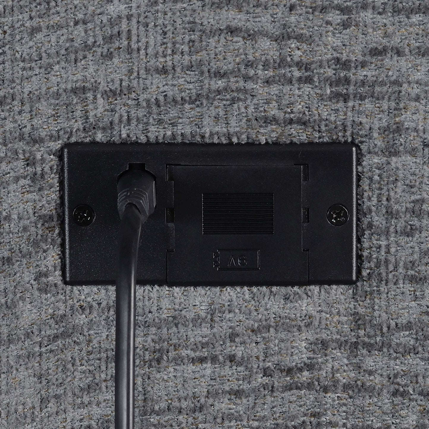 Sofá eléctrico tapizado Bahrain color carbón