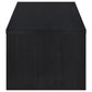 Mesa de centro elevable Knapp con dos cajones, color negro