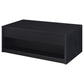 Mesa de centro elevable Knapp con dos cajones, color negro
