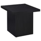 Juego de mesa de centro y auxiliar rectangular Max de 3 piezas, color negro