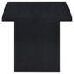 Juego de mesa de centro y auxiliar rectangular Max de 3 piezas, color negro