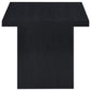 Juego de mesa de centro y auxiliar rectangular Max de 3 piezas, color negro