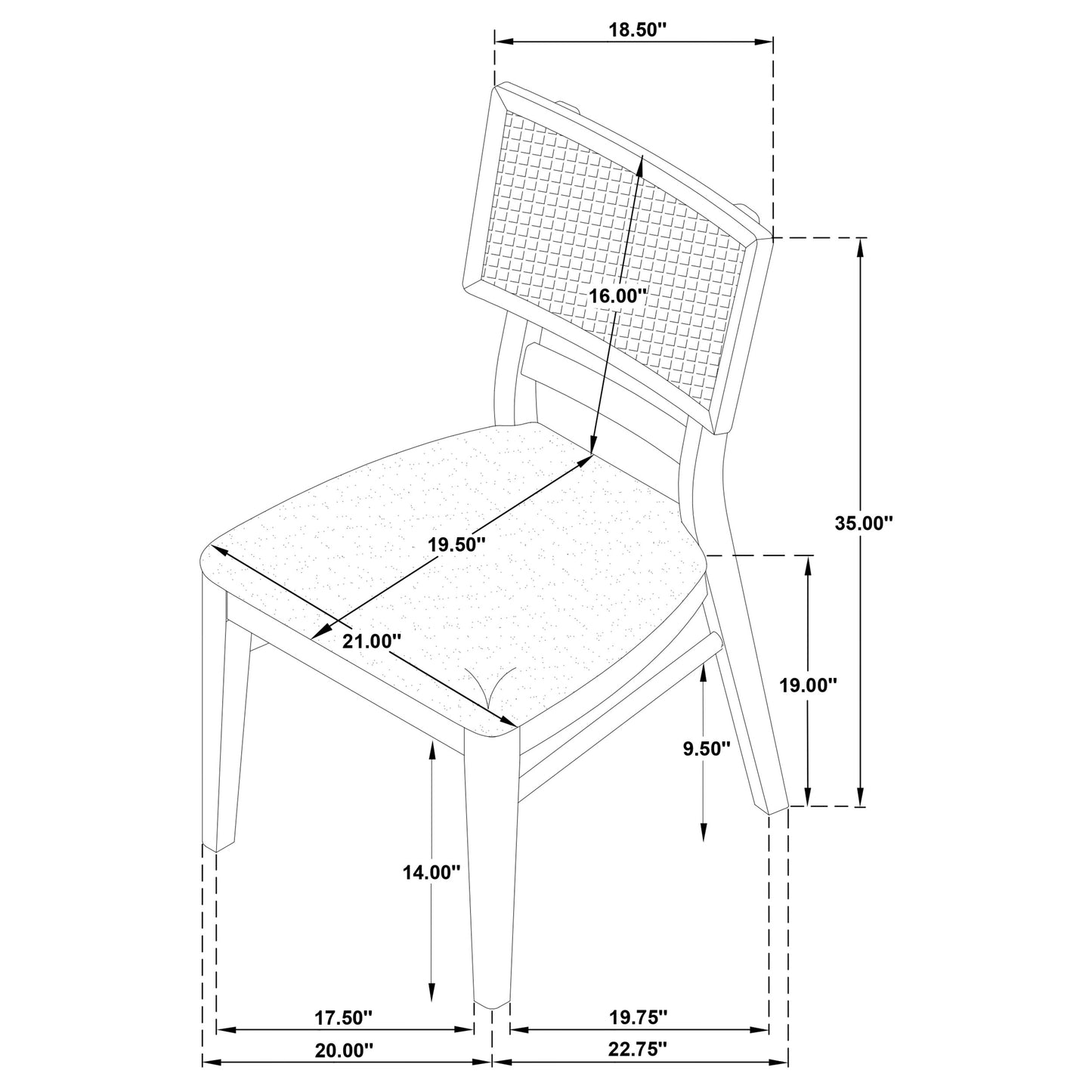 Juego de mesa de comedor rectangular Kailani de 7 piezas de madera de roble beige
