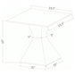 Juego de mesa de centro y auxiliar rectangular Jenny de 3 piezas, cromado