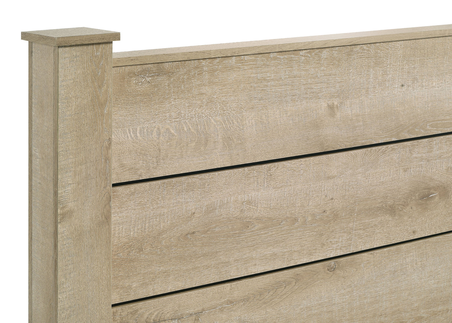 Oakglen 4-piece Eastern King Bedroom Set Weathered Oak