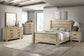 Juego de dormitorio Oakglen de 5 piezas tamaño Queen en roble desgastado