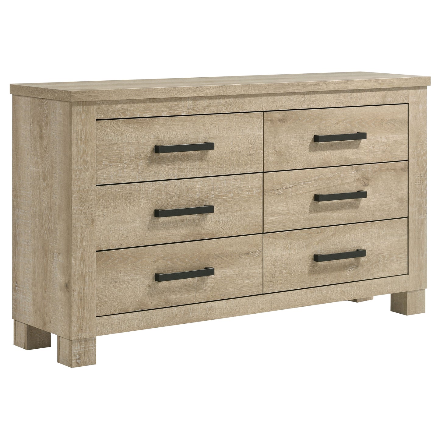 Juego de dormitorio Oakglen de 5 piezas tamaño Queen en roble desgastado