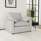 Sillón reclinable eléctrico tapizado Collins gris