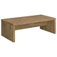 Juego de mesa de centro y auxiliar rectangular Lynette de 3 piezas, color mango