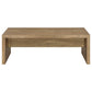 Juego de mesa de centro y auxiliar rectangular Lynette de 3 piezas, color mango