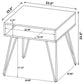 Juego de mesa auxiliar y de centro elevable de 2 piezas Fanning en roble dorado