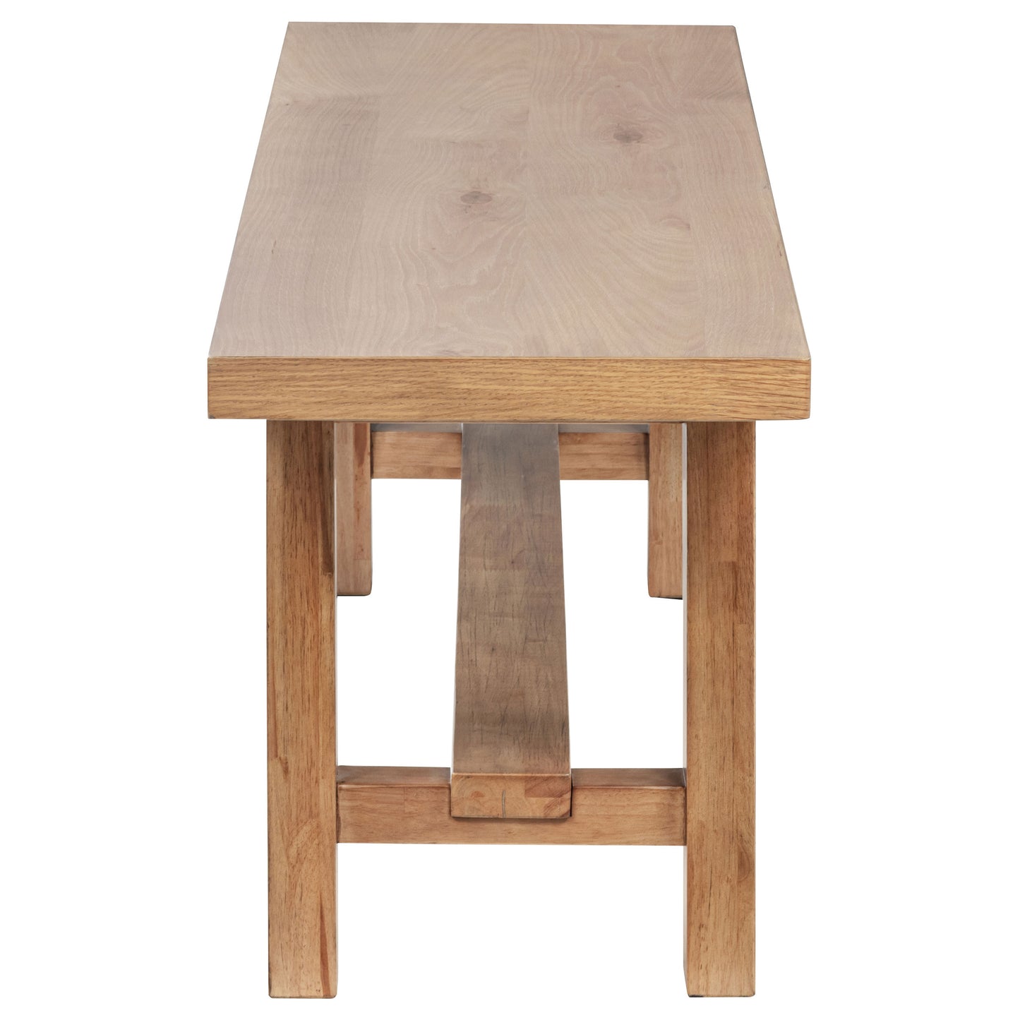 Juego de comedor extensible Middleton de 6 piezas en marrón natural