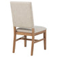 Silla de comedor tapizada Middleton beige (juego de 2)