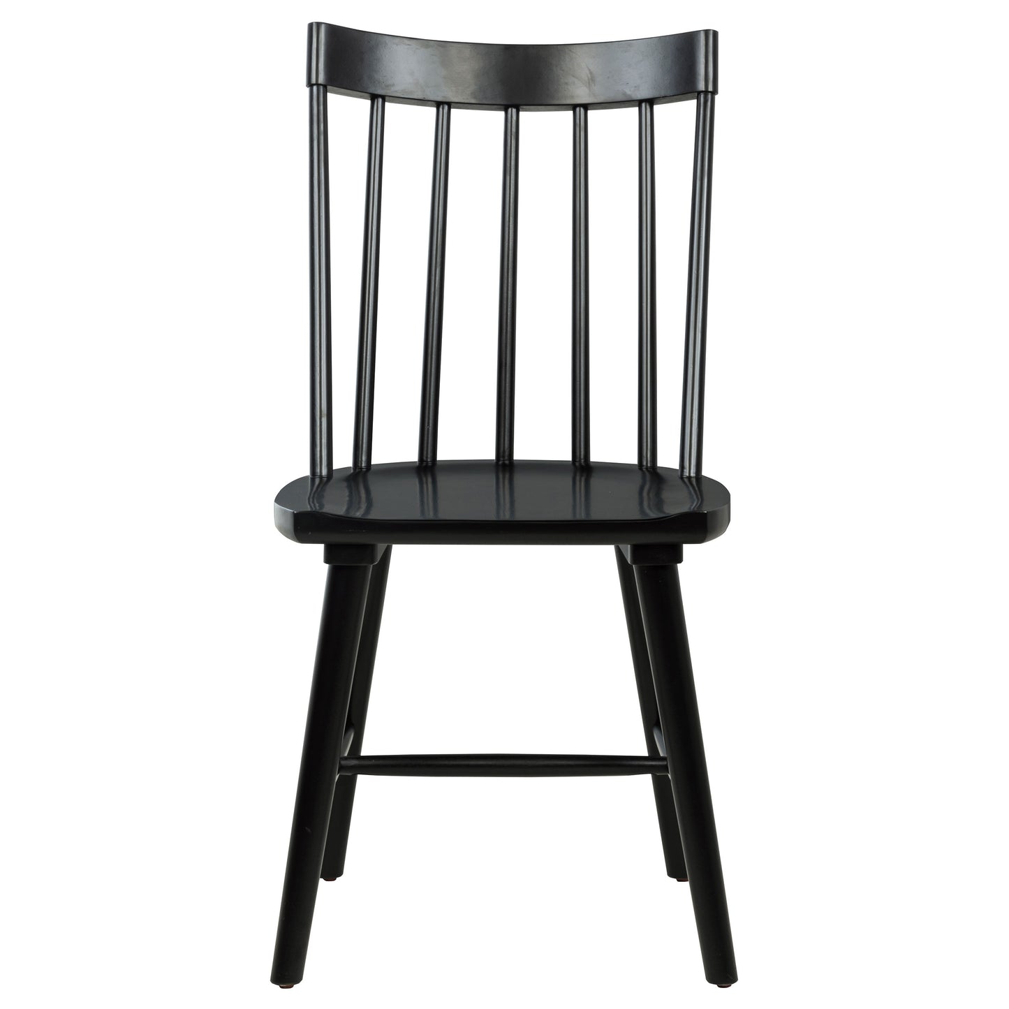 Silla de comedor de madera maciza Middleton negra (juego de 2)