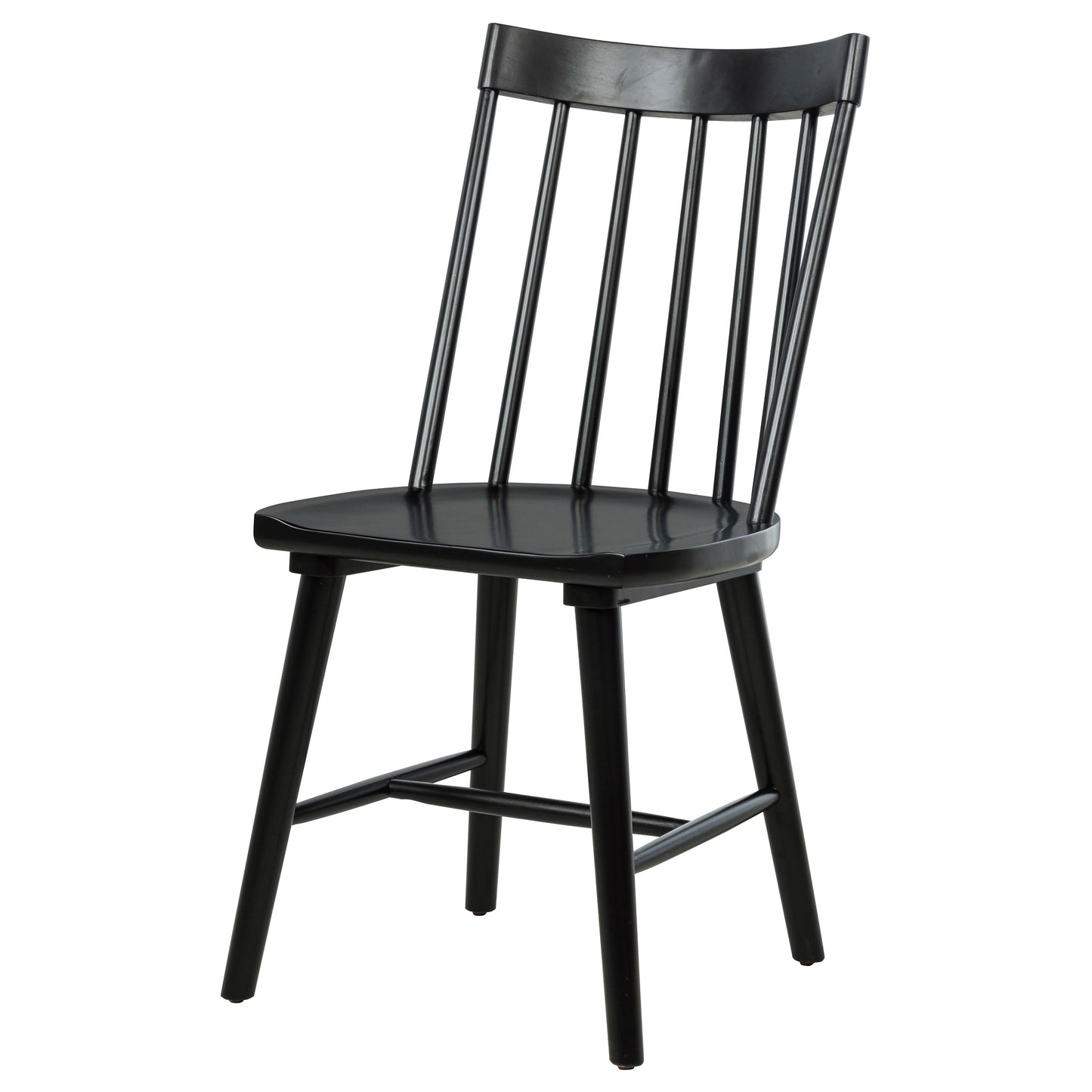 Silla de comedor de madera maciza Middleton negra (juego de 2)