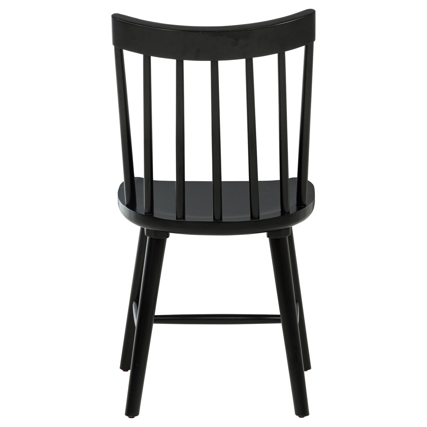 Silla de comedor de madera maciza Middleton negra (juego de 2)