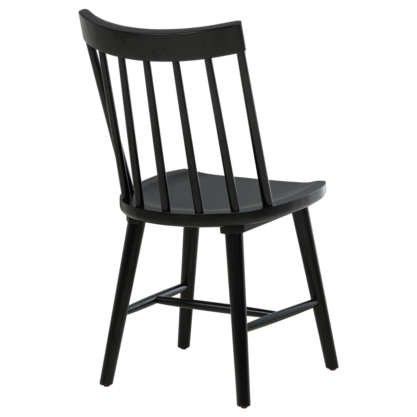 Silla de comedor de madera maciza Middleton negra (juego de 2)