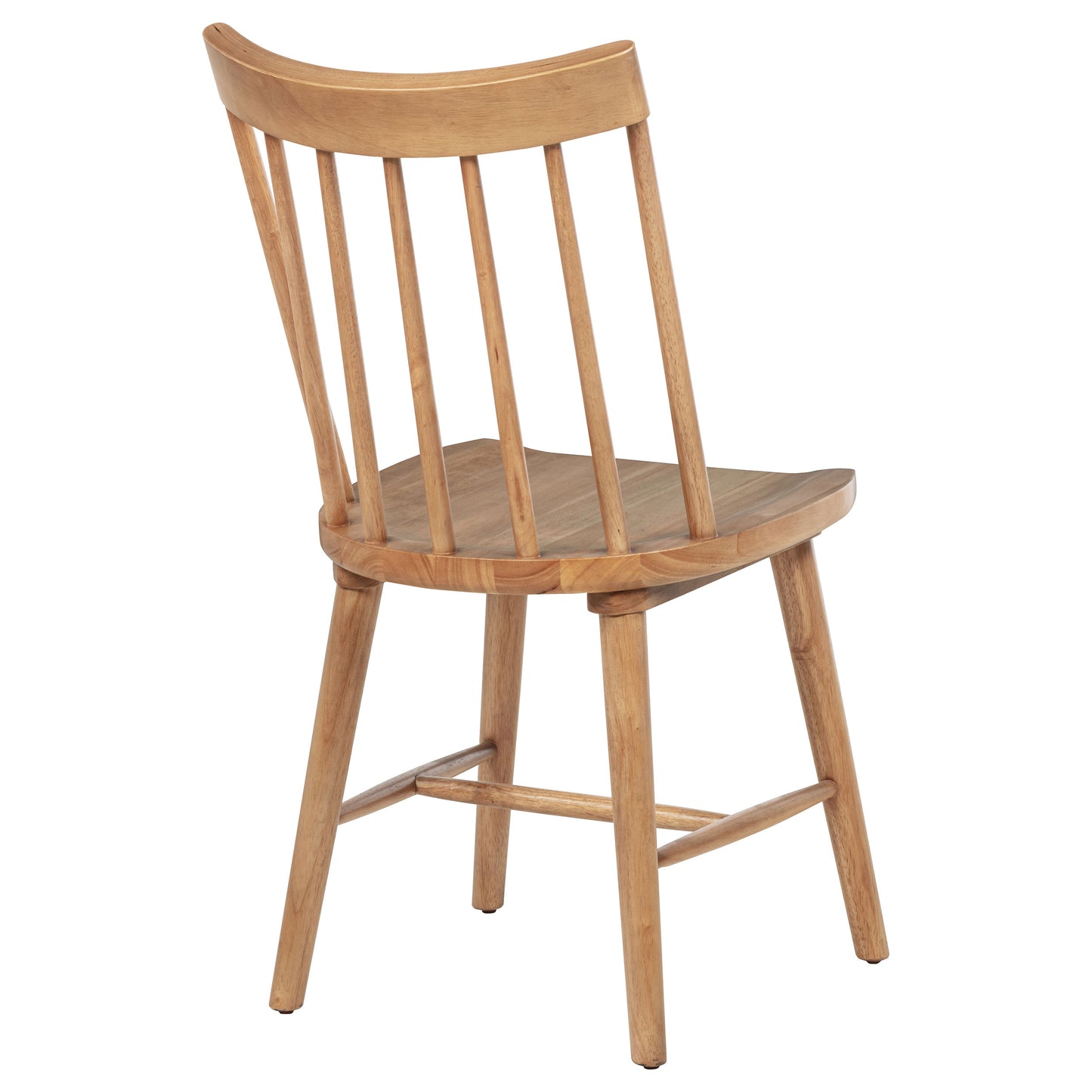 Silla de comedor de madera maciza Middleton marrón (juego de 2)