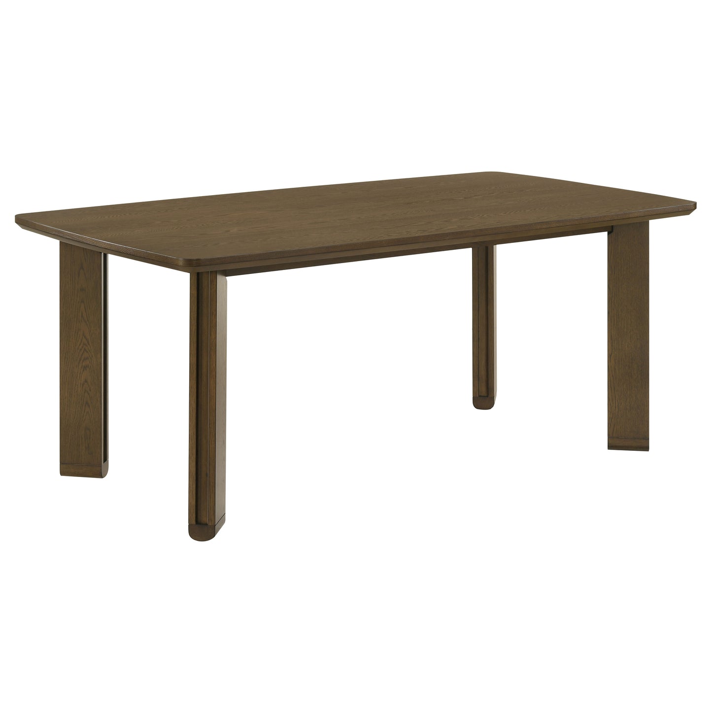 Juego de mesa de comedor rectangular de madera Ottowa de 7 piezas, color marrón