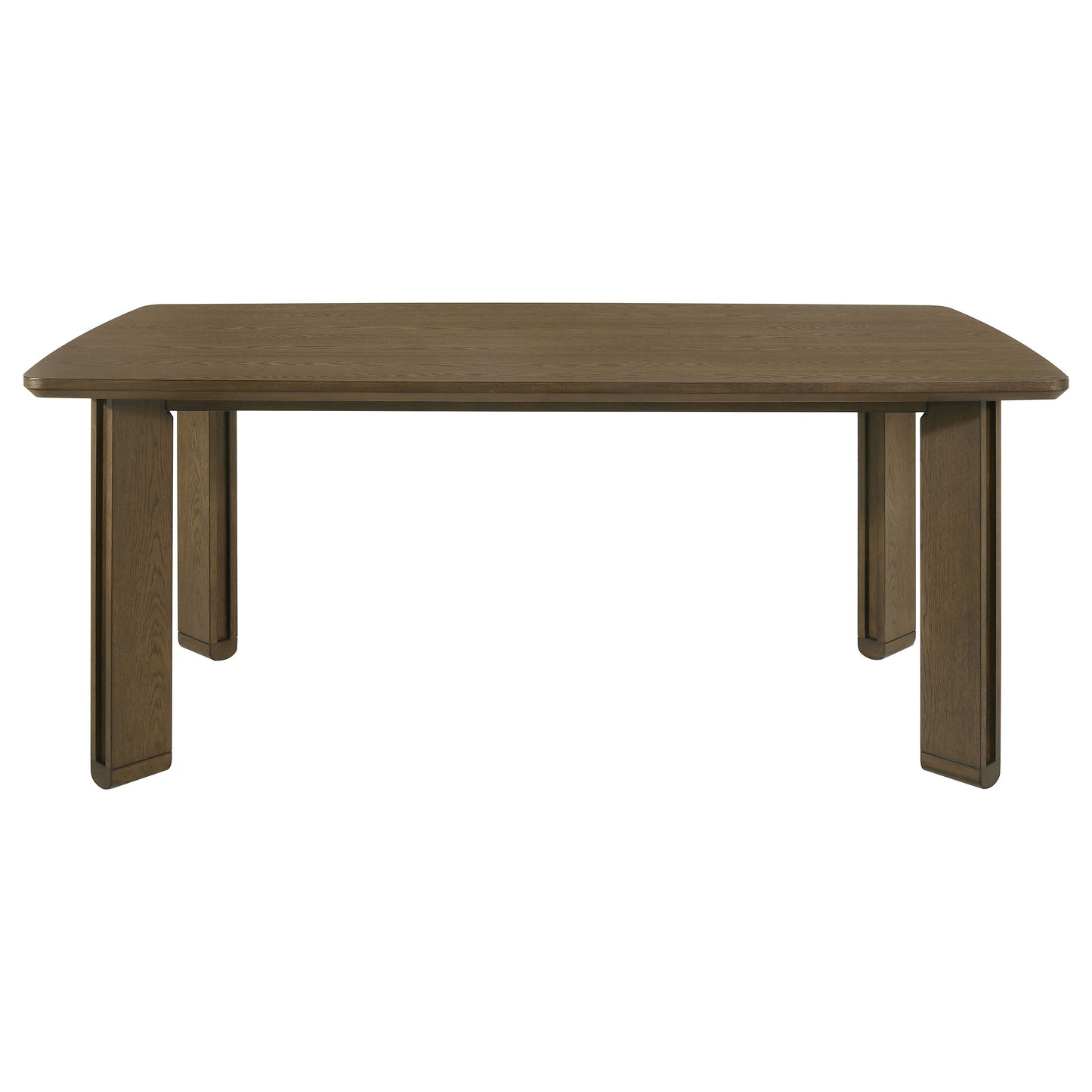 Juego de mesa de comedor rectangular de madera Ottowa de 7 piezas, color marrón