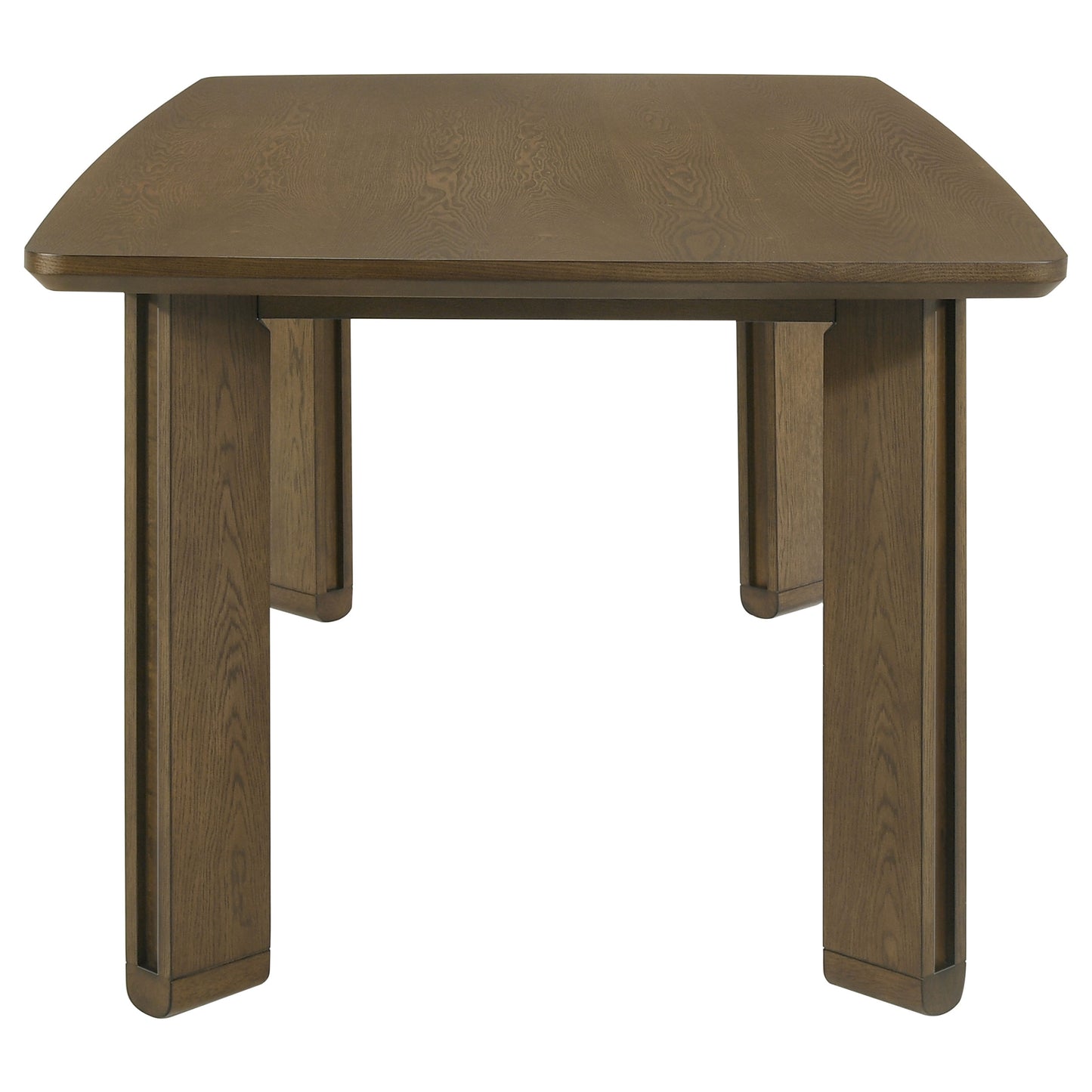 Juego de mesa de comedor rectangular de madera Ottowa de 7 piezas, color marrón