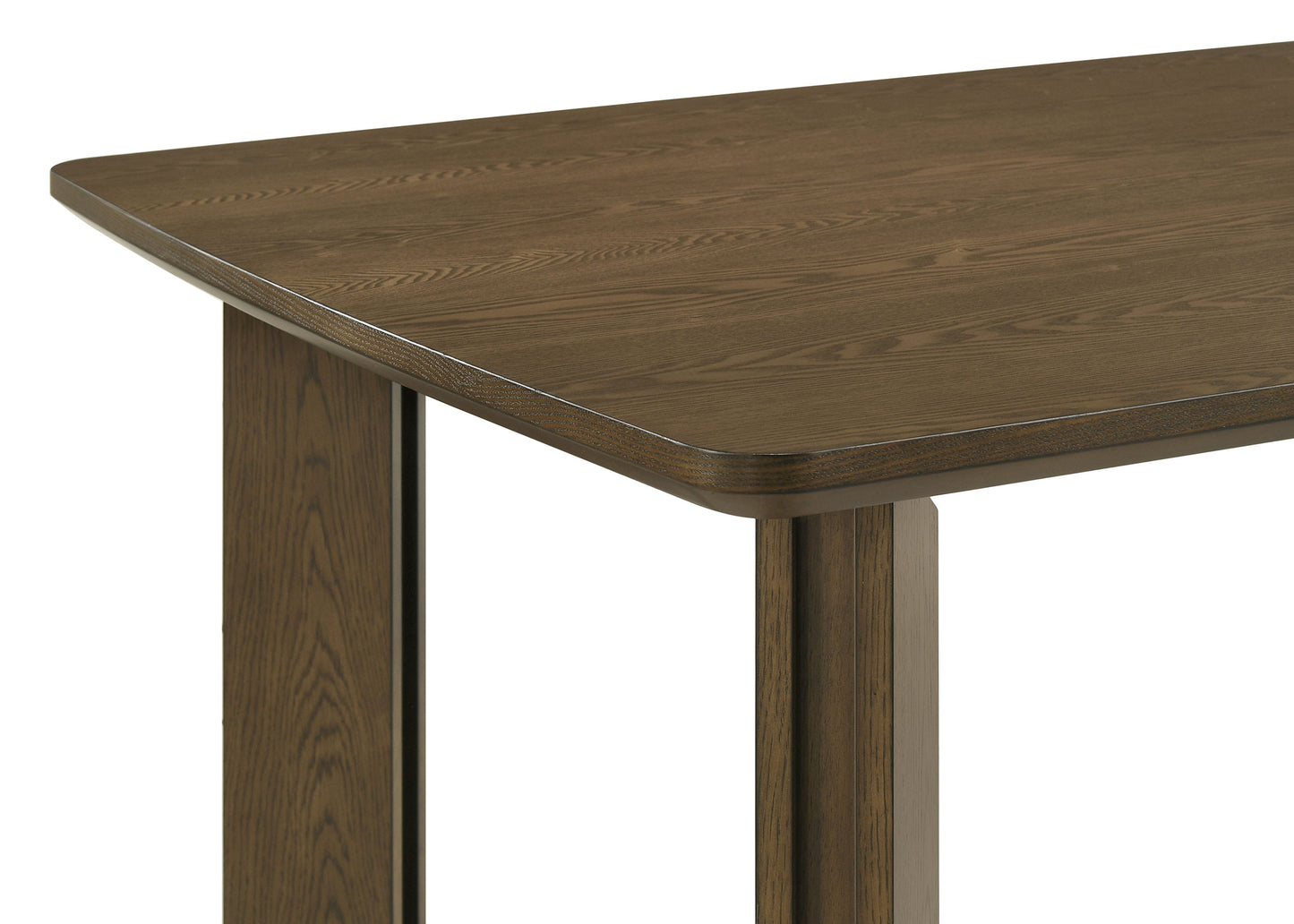 Juego de mesa de comedor rectangular de madera Ottowa de 7 piezas, color marrón