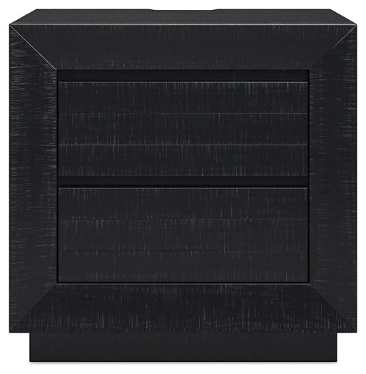 Mesita de noche de dos cajones Londer