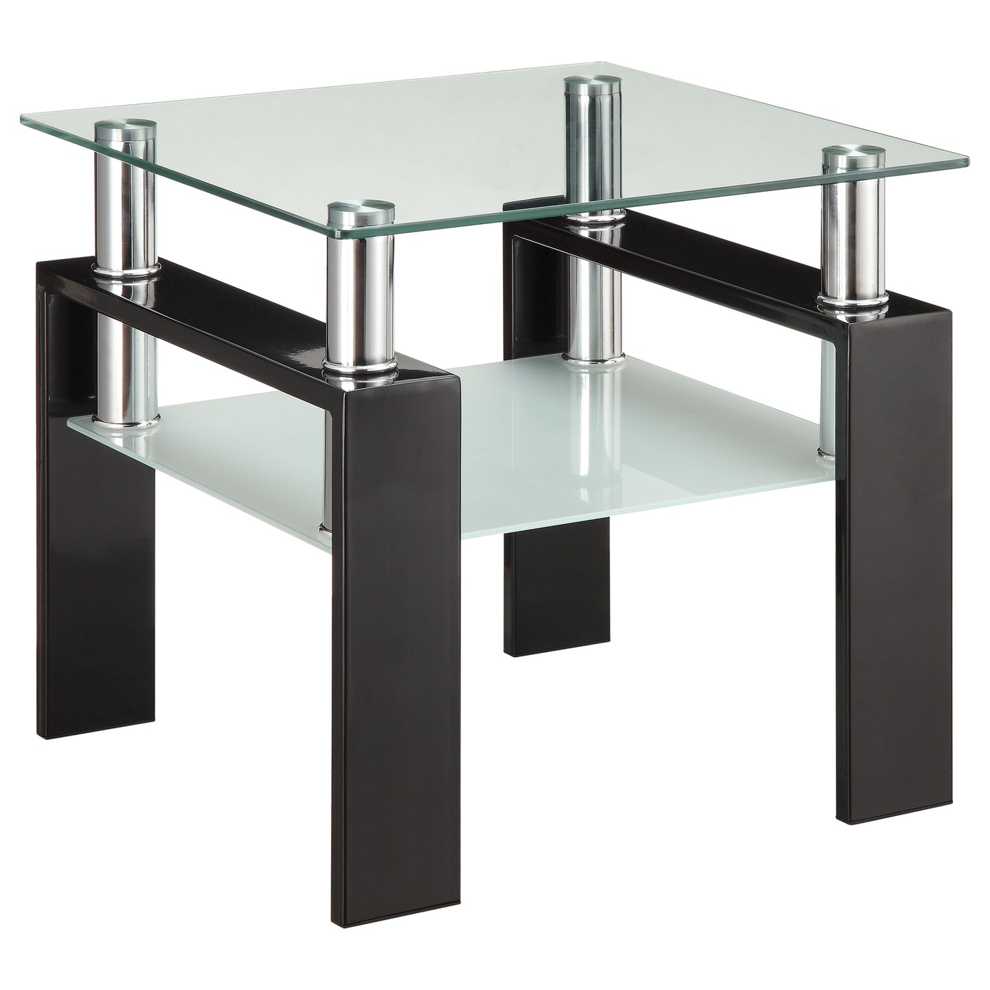 Dyer 2-piece Rectangular Coffee and End Table Set Black