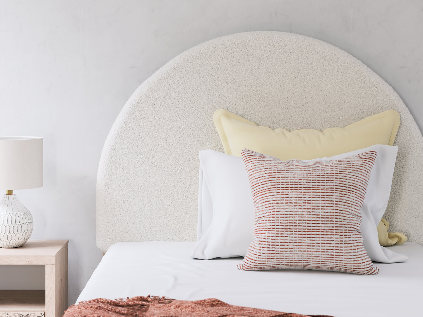 Cama Arloster con paneles tapizados completos