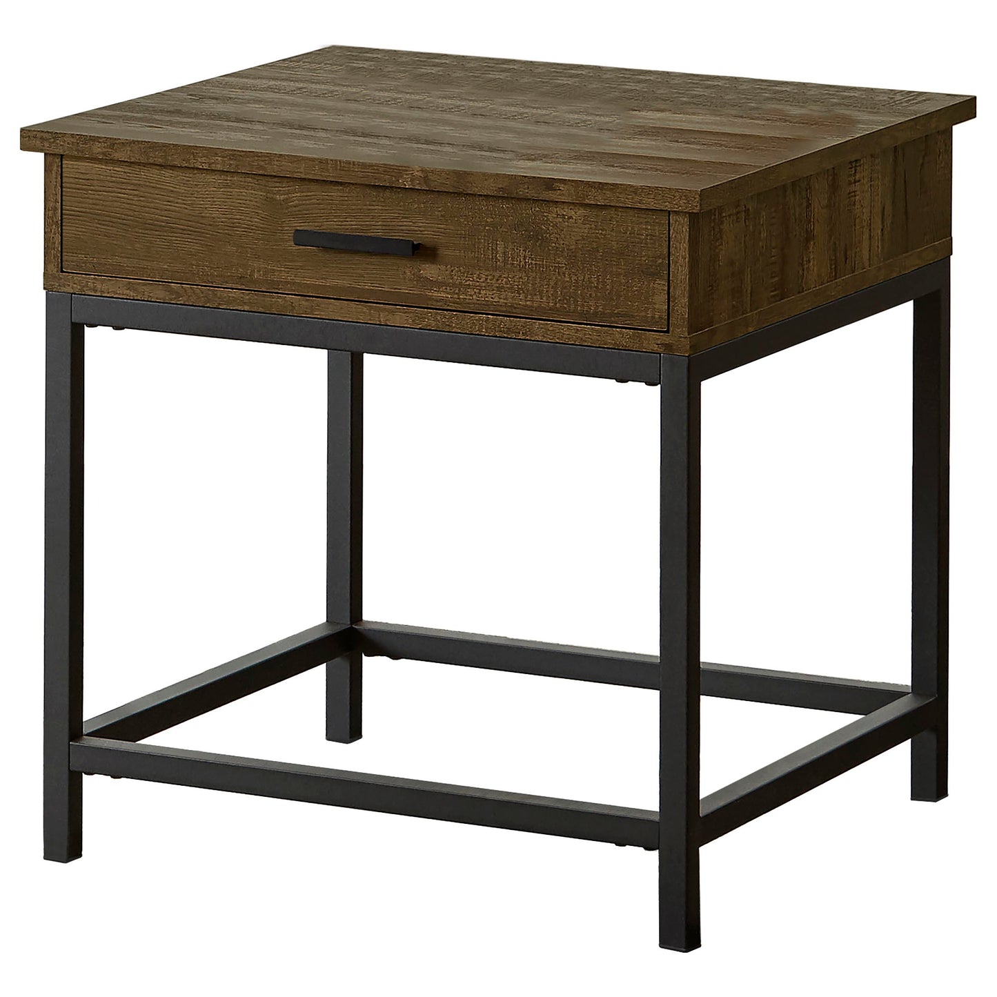 Juego de mesa auxiliar y de centro elevable Byers de 3 piezas en roble marrón