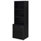 Westpark 3-piece Full Bedroom Set Bookcase Headboard Black