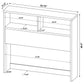 Westpark 3-piece Full Bedroom Set Bookcase Headboard Black