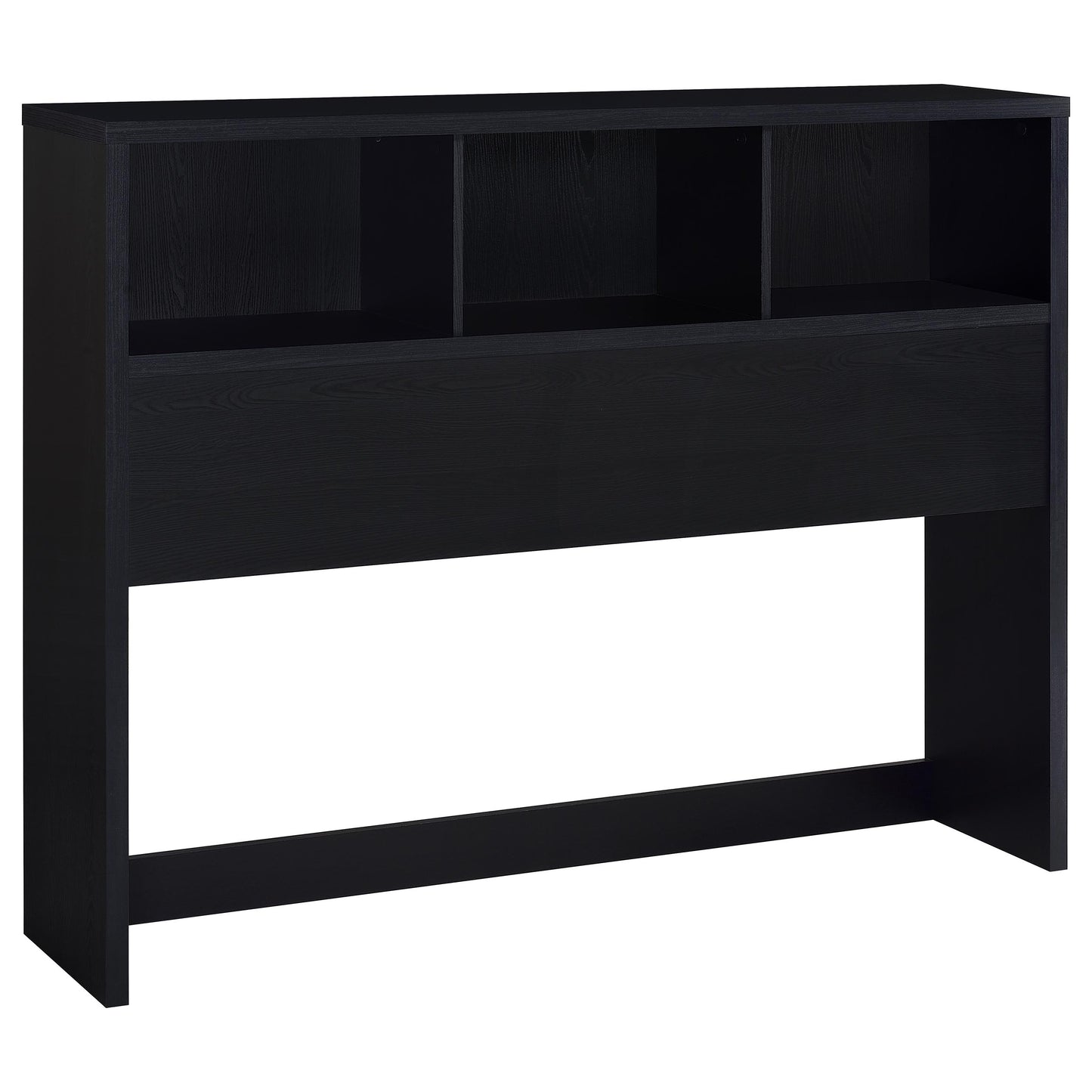 Juego de dormitorio Westpark de 3 piezas con cabecero y librería tamaño queen, color negro