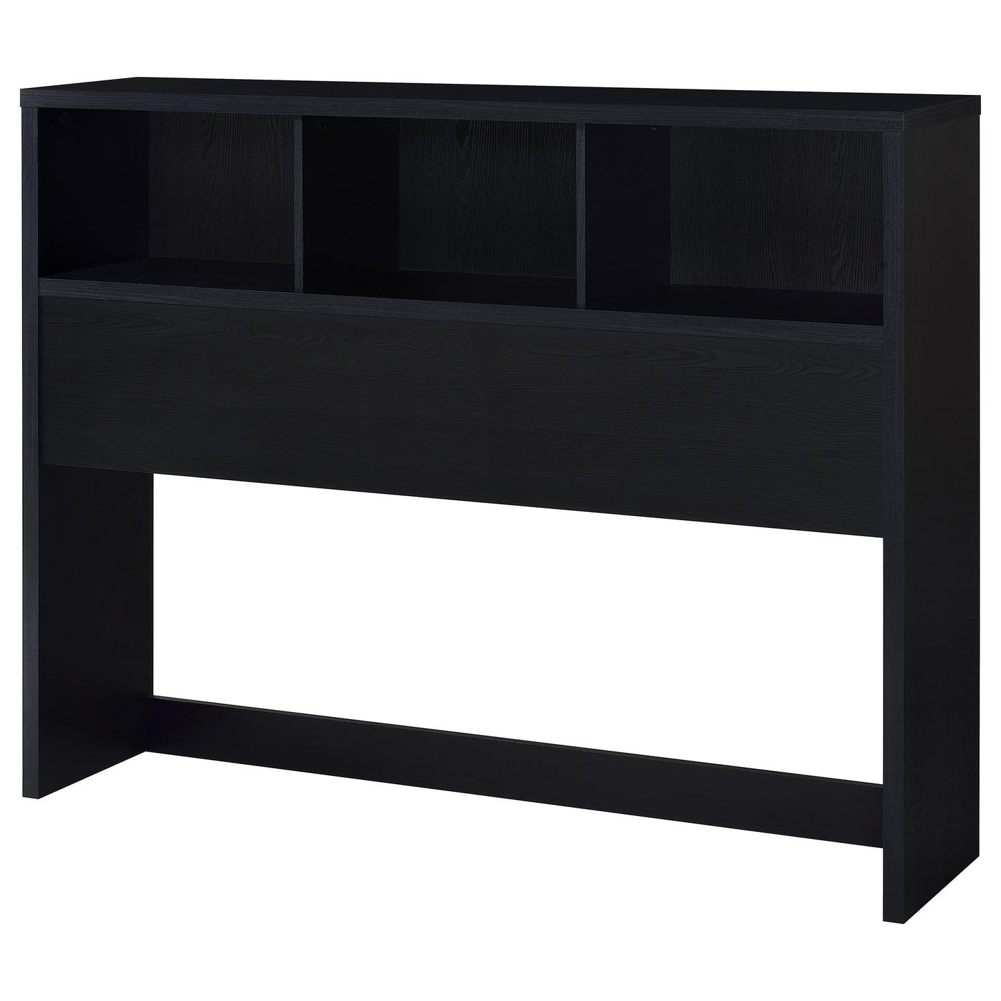 Juego de dormitorio Westpark de 3 piezas con cabecero y librería tamaño queen, color negro